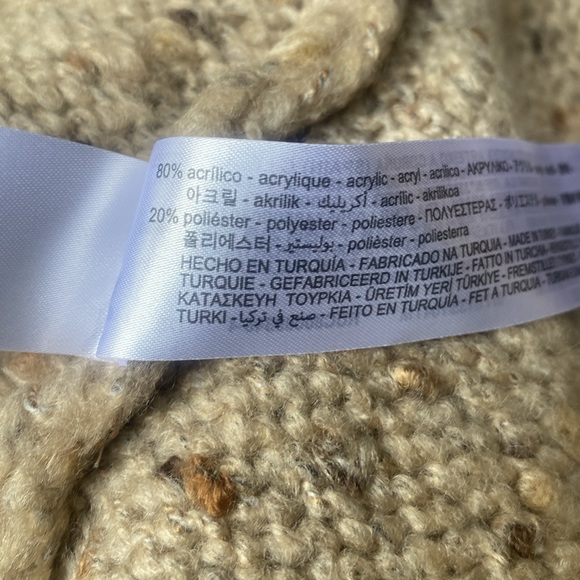 LAST CHANCE 2024 ZARA CABLE KNIT TORN COAT - Picture 8 of 10